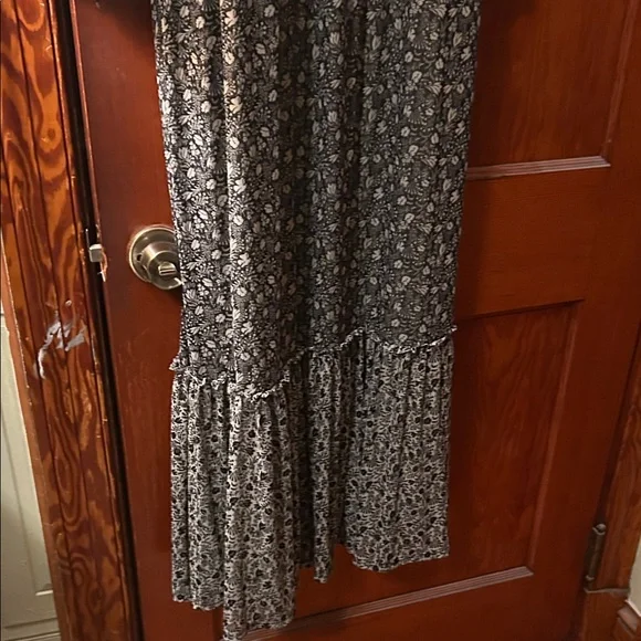 Knox Rose Black and White Floral Long Sleeve Maxi Dress - Picture 3 of 9